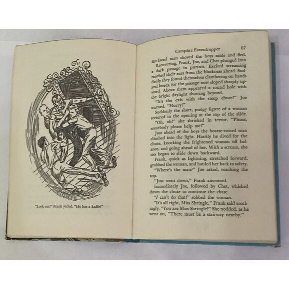 Vintage Hardy Boys Book The Hidden Harbor Mystery (1961): Blue-Back - Picture 2 of 3